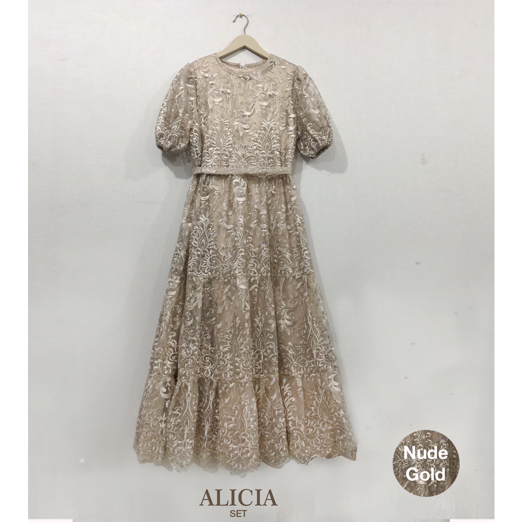 Alicia Set Dress Brokat Lace