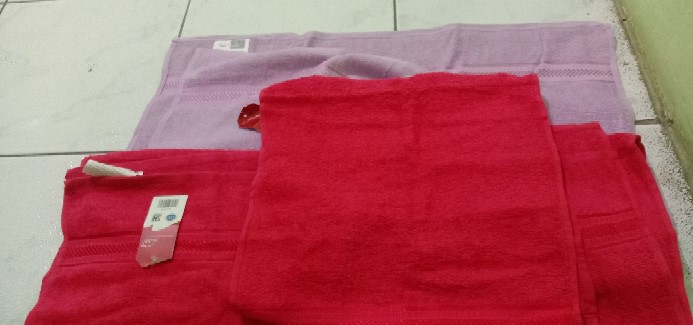 Rc Handuk Olahraga/sport Merah Putih  Berlabel 30x70 Cm Banyak Warna