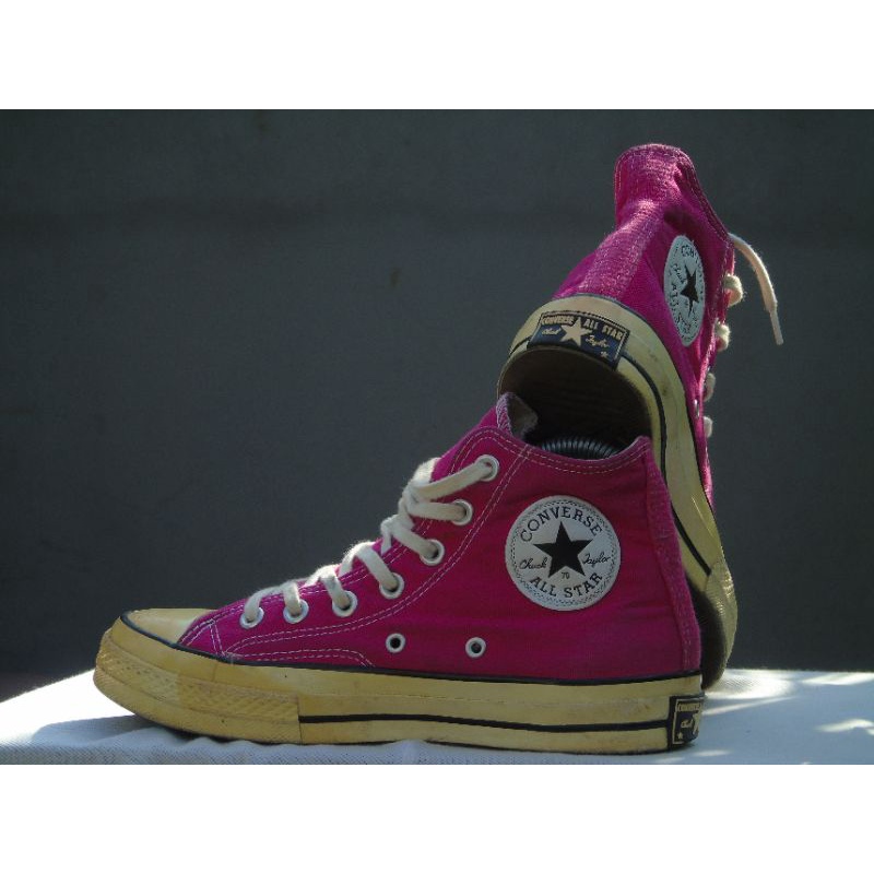 Converse high 70s SIZE 38 FIT 39 insol 24,5 MADE IN VIETNAM SEPATU SNEAKER SECOND ORIGINAL MULUS NO 