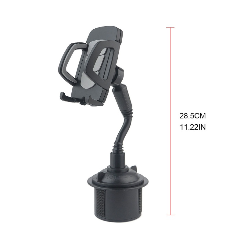 Cre Stand Holder Hp / GPS Universal Leher Angsa Fleksibel Rotasi 360 ° Untuk Mobil