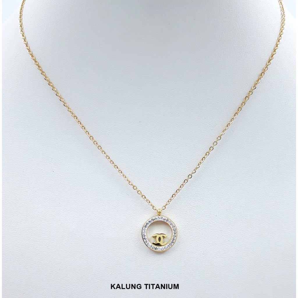 Titanium / Kalung Titanium Branded anti karat