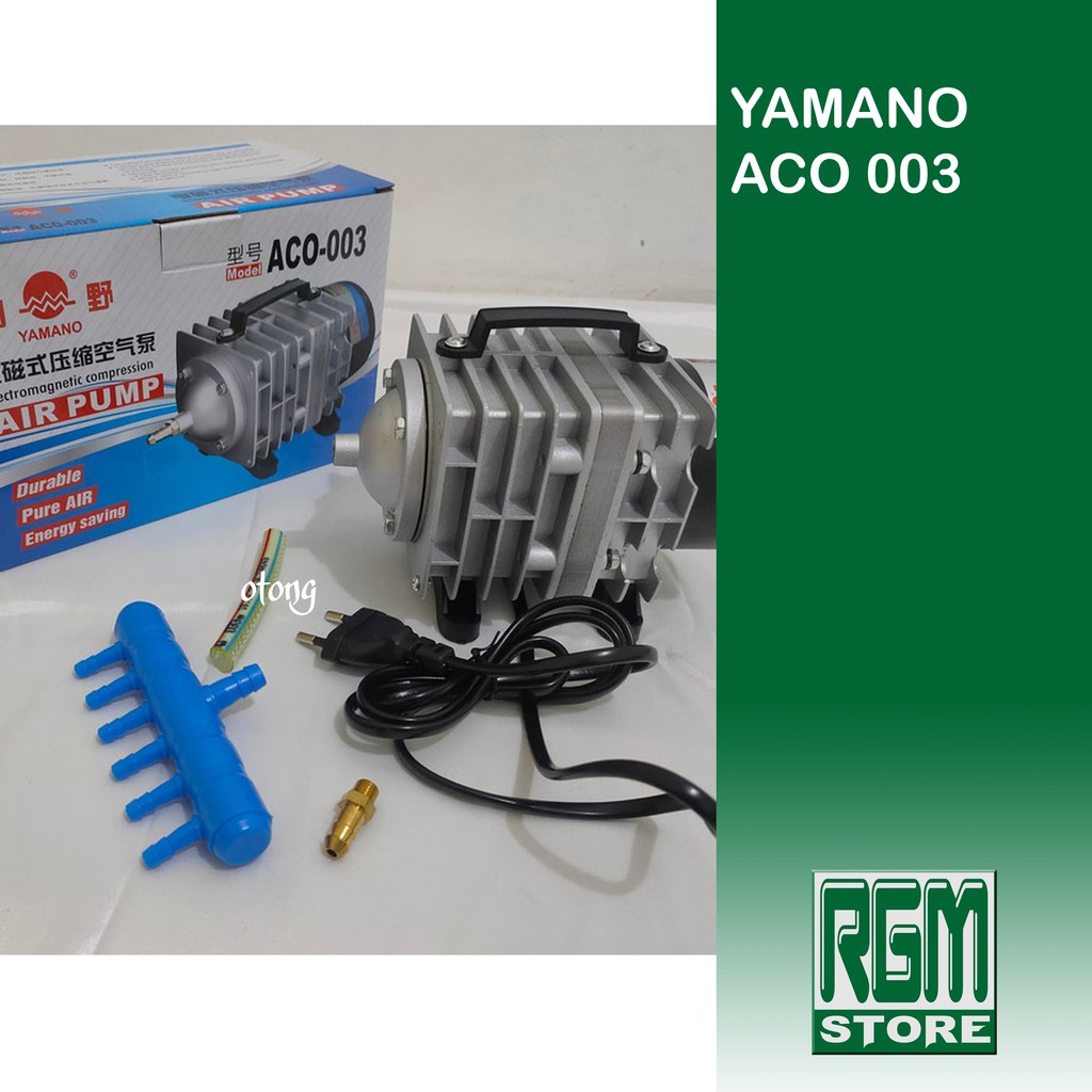 Yamano aco003 aco 003 mesin gelembung udara aerator kolam aquarium