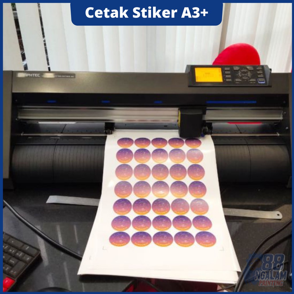 Cutting+Cetak Stiker A3+