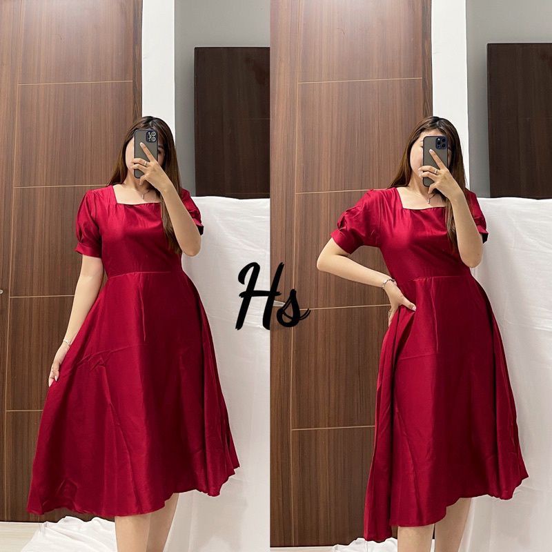 Toply shop Dres lora polos Dres wanita kekinian