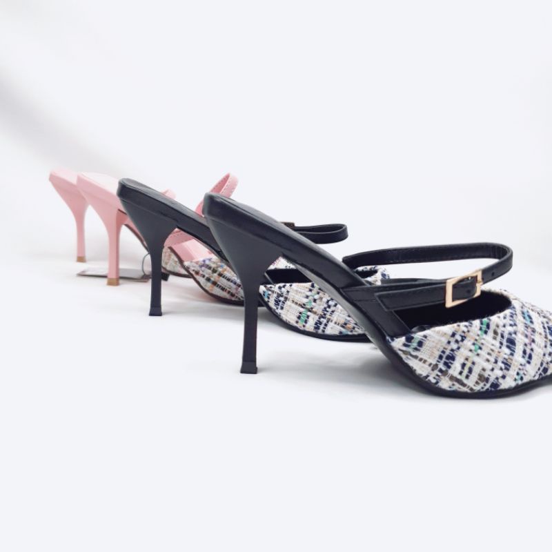 Zr Single Strap Pinkish Heeled Sandal 600-2