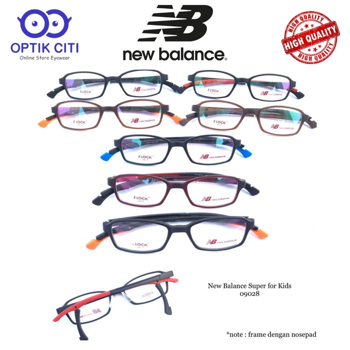 frame kacamata anak new balance super kids elock 09028 high quality