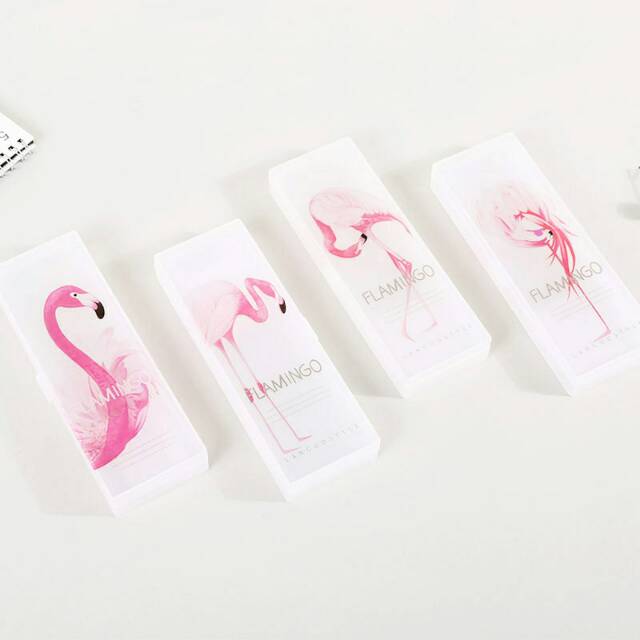 

Beautiful Pink Flamingo Plastic Pencil Case