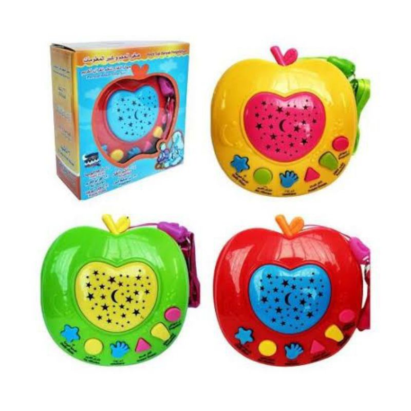 (BISA COD ) PROMO Apple Learning Qur'an Apple Alquran + PROJECTOR LAMP Mainan Edukasi