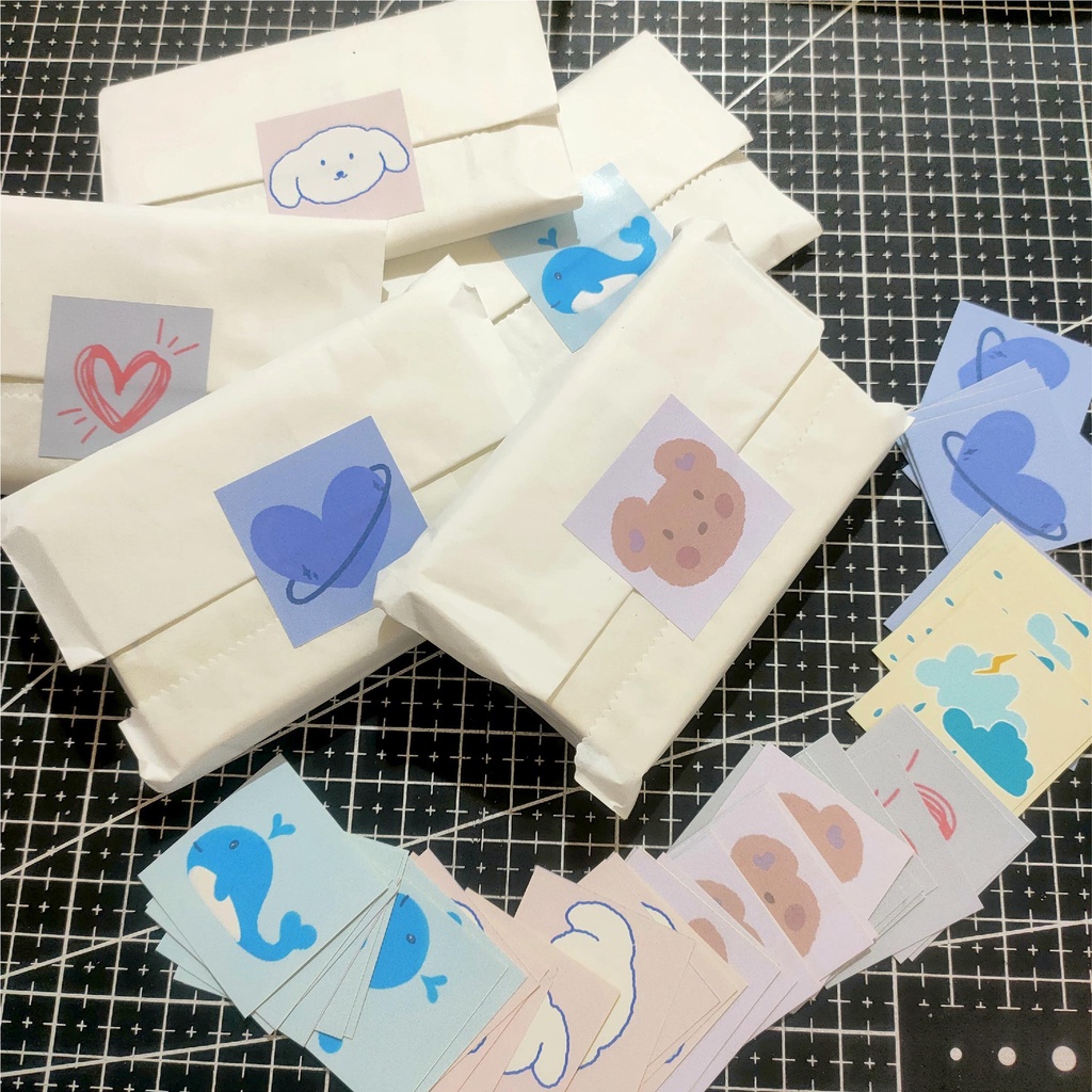 Stiker sticker aethetic / seal random (kalau mau request chat dulu)