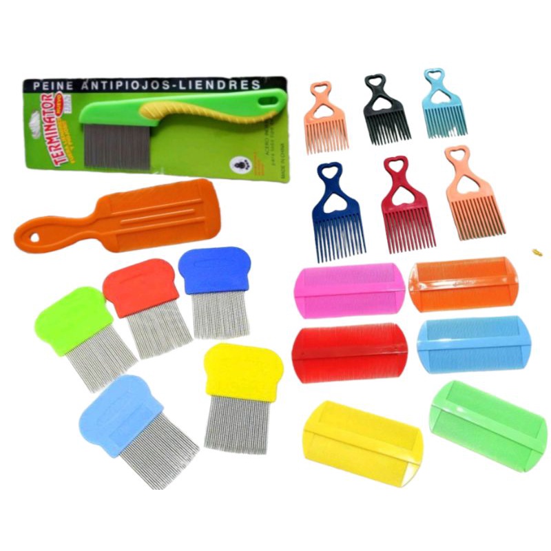 sisir serit sirkut gagang plastik / sisir kutu rambut