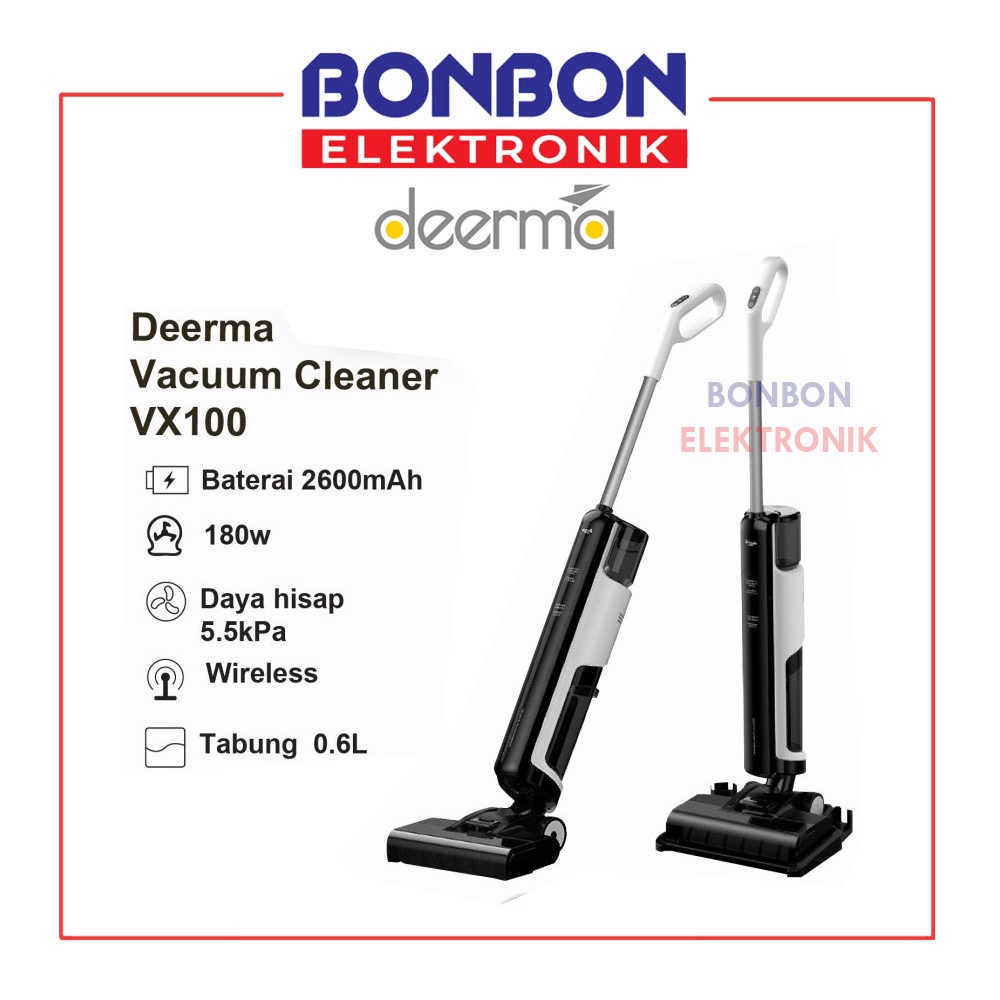 Deerma VX100 Wet Dry Smart Vacuum Cleaner penyedot debu multifungsi