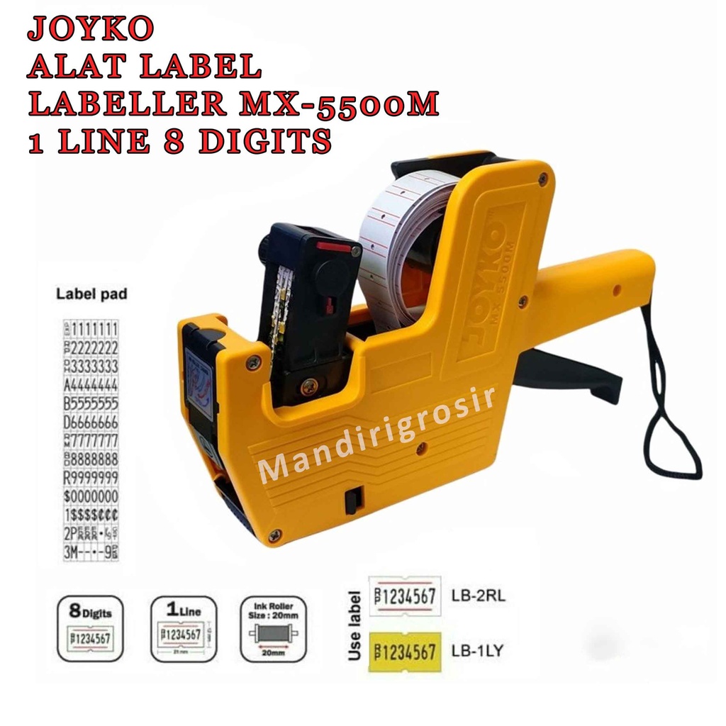 Alat Label * Joyko * Labeller MX-5500M * 1 Line 8 Digits