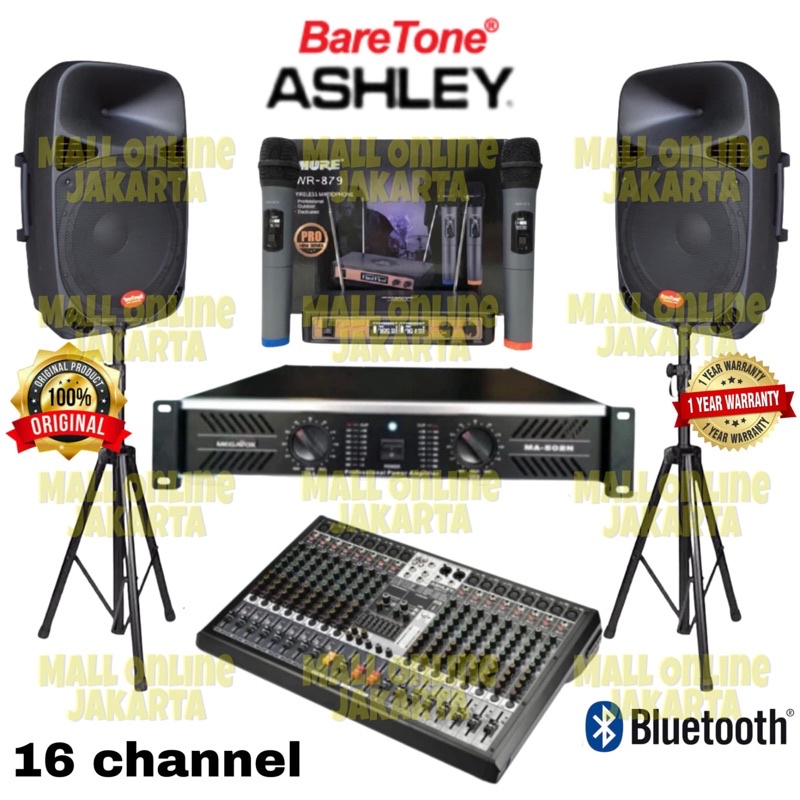 Speaker Baretone 15 inch Paket sound system 16 channel power