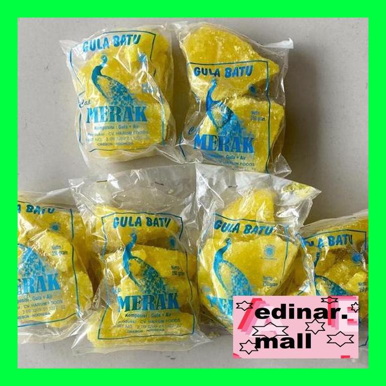 

50Siusbu Gula Batu Kuning Murah Mutu Terbaik Merak (250Gr) Bud050S