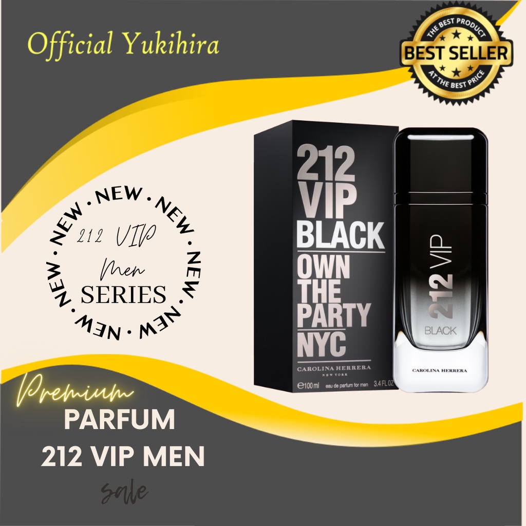 PARPUM PARFUM PRIA COOL FRESH KALEM CAROLINA HERRERA 212 VIP BLACK ORIGINAL PREMIUM 100ML IMPORT