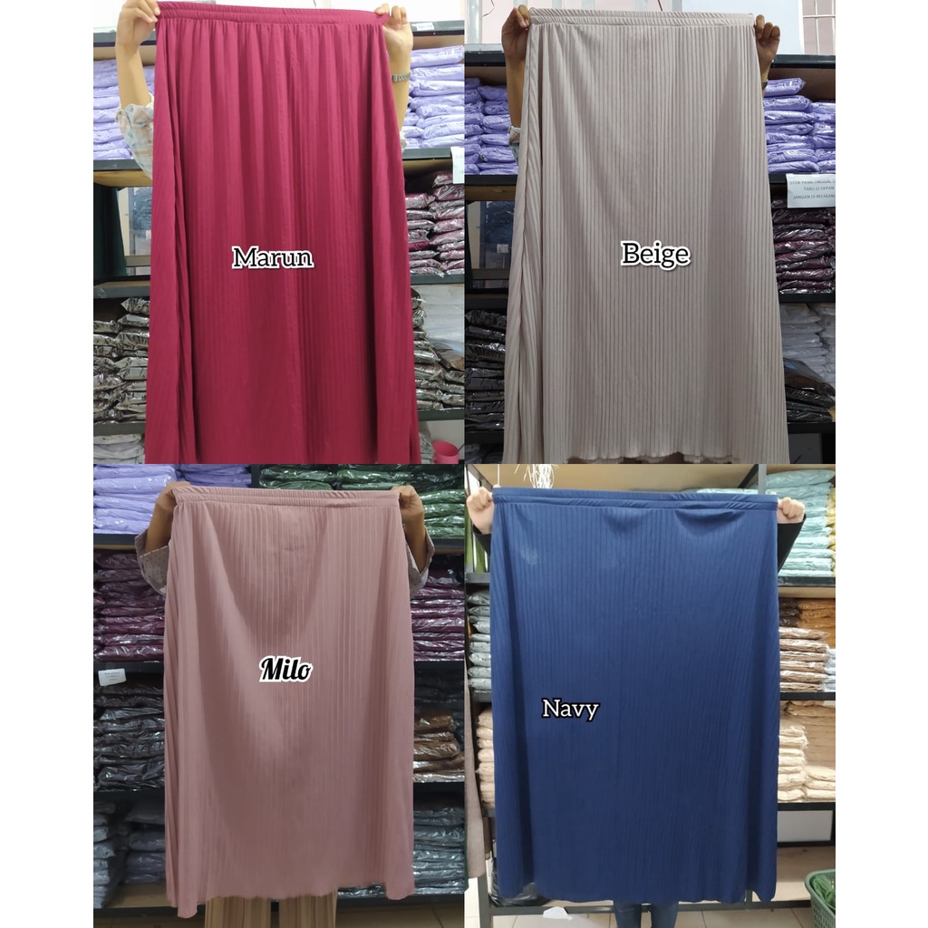 Rok plisket big size harga murah meriah