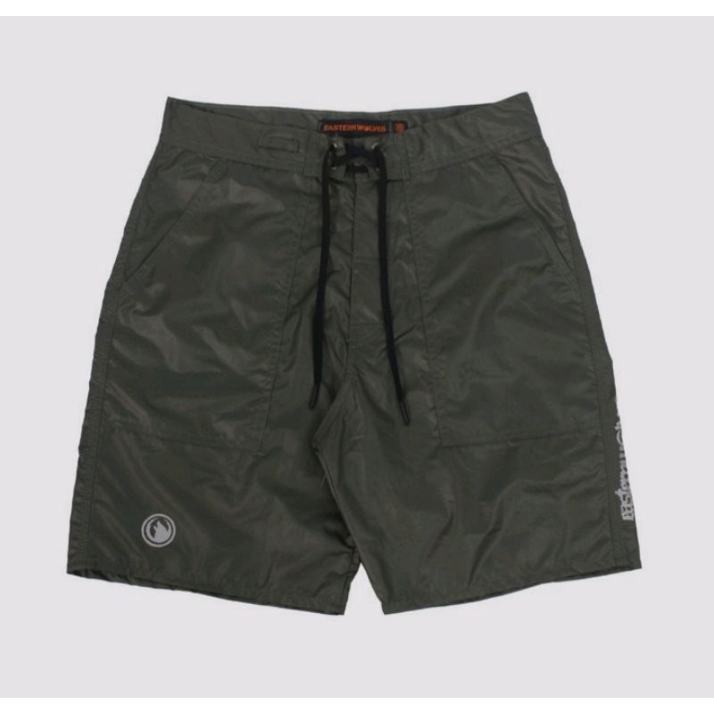 EASTERN WOLVES BRITTLE SILVER BOARDSHORT SMOKE OLIVE