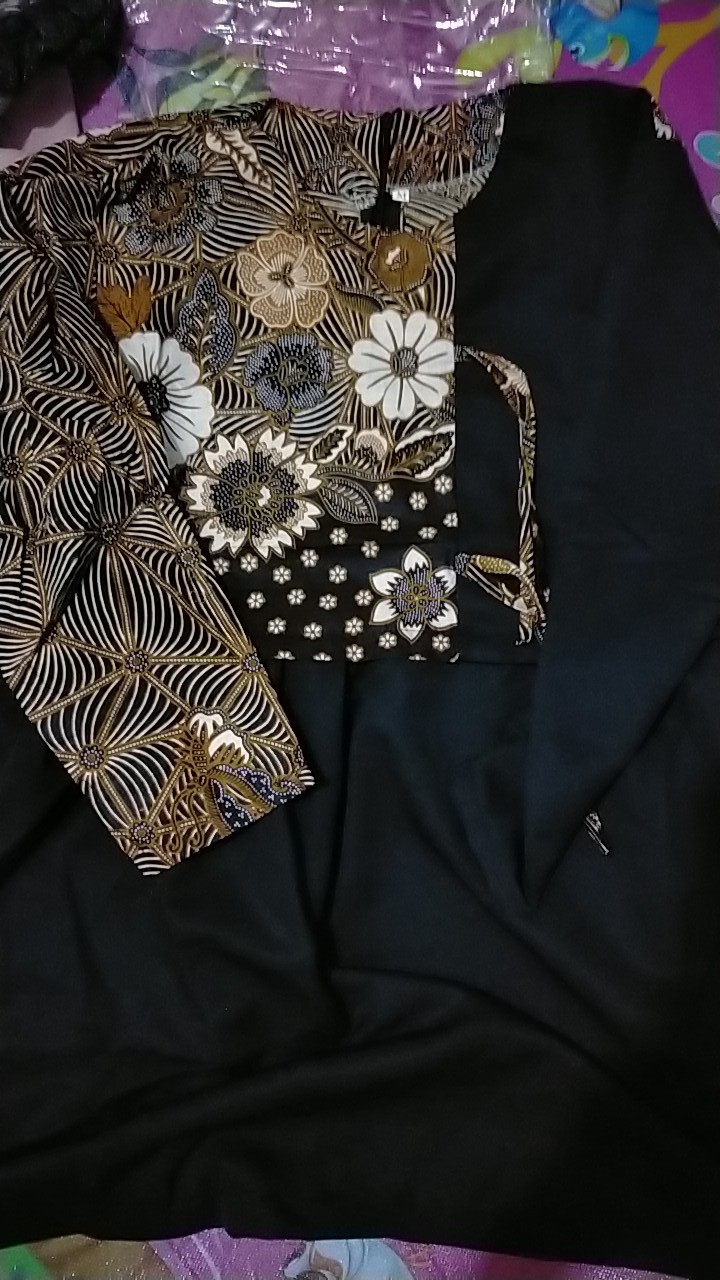 Tey-17 Batik Wanita Asj Sa Hrb026 Kenongo Kemeja Tosca Pendek