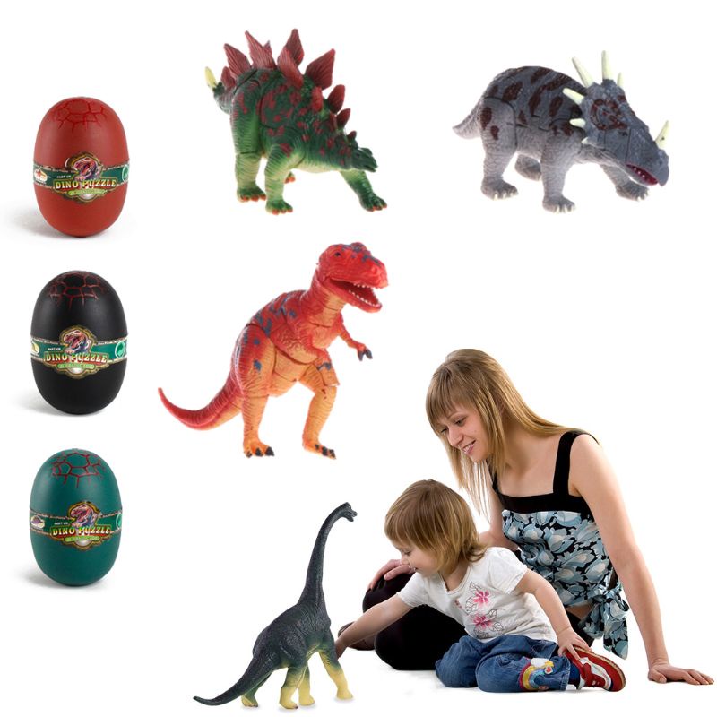 Mary Telur Dinosaurus Warna Warni Menetas Tumbuh Pernak Pernik Dinosaurus Menambah Air Grow Lucu