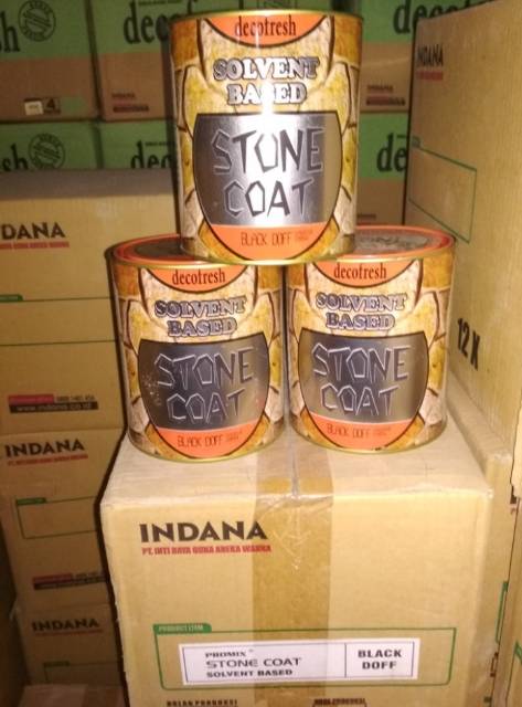 STONE COAT SOLVEN BASE 1 LITER ( cat batu alam )