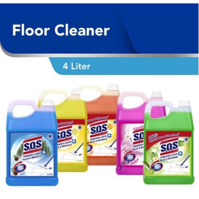 SOS Floor Cleaner ( Pembersih Lantai ) 4 liter Jerrrycan