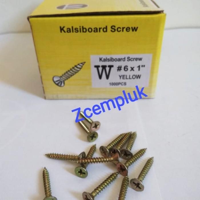 Sekrup Kalsiboard 6 X 1" 1000 Pcs Skrup Kalsiboard