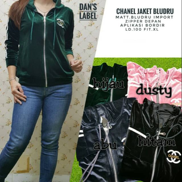 Chanel#5 jaket bludru import original