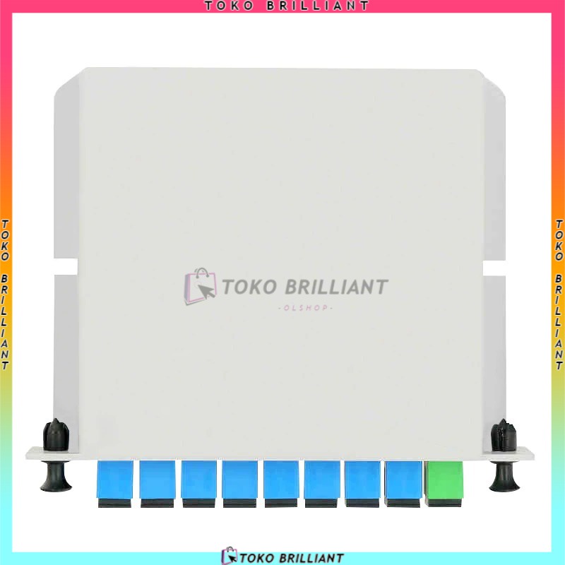 [Bisa COD] Passive Splitter PLC BOX spliter FO 1:8 SC UPC Fiber Optik Pasif Spliter FO FTTH SC UPC