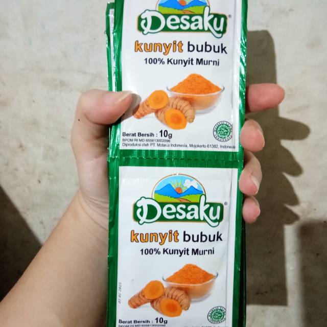 

Desaku kunyit bubuk 1 renceng isi 12 sachet