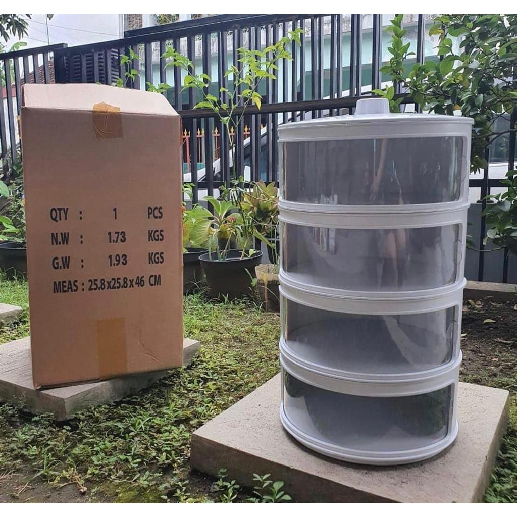 Tudung Saji Modern / Food Storage 4 Susun / Tudung Saji Susun 4 / Penyimpanan Makanan