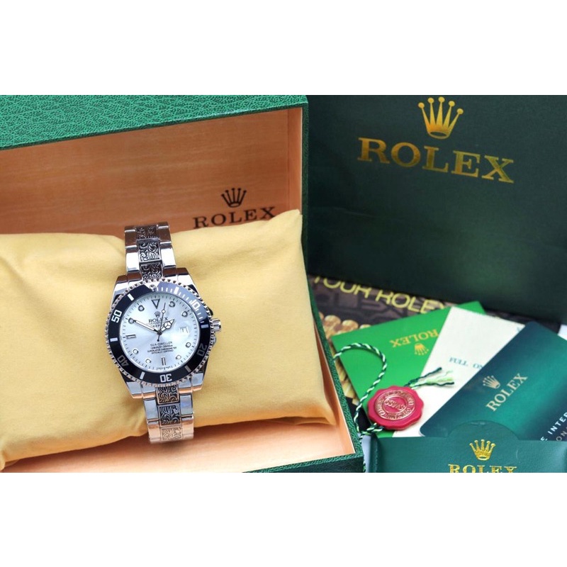 Rolex Batik Jam Tangan Pria Tanggal aktif Diameter 4cm#jamtanganpria