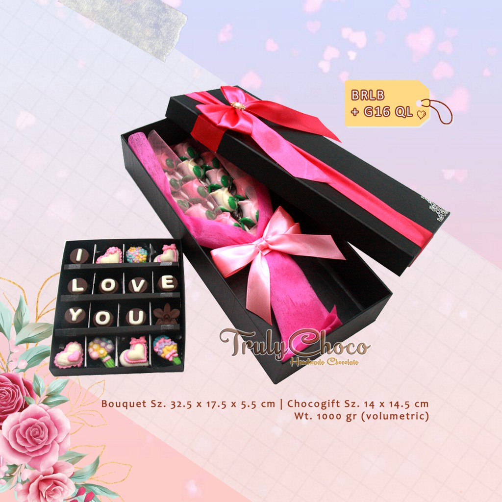 

Trulychoco - Buket Bunga Coklat dan Coklat I LOVE U