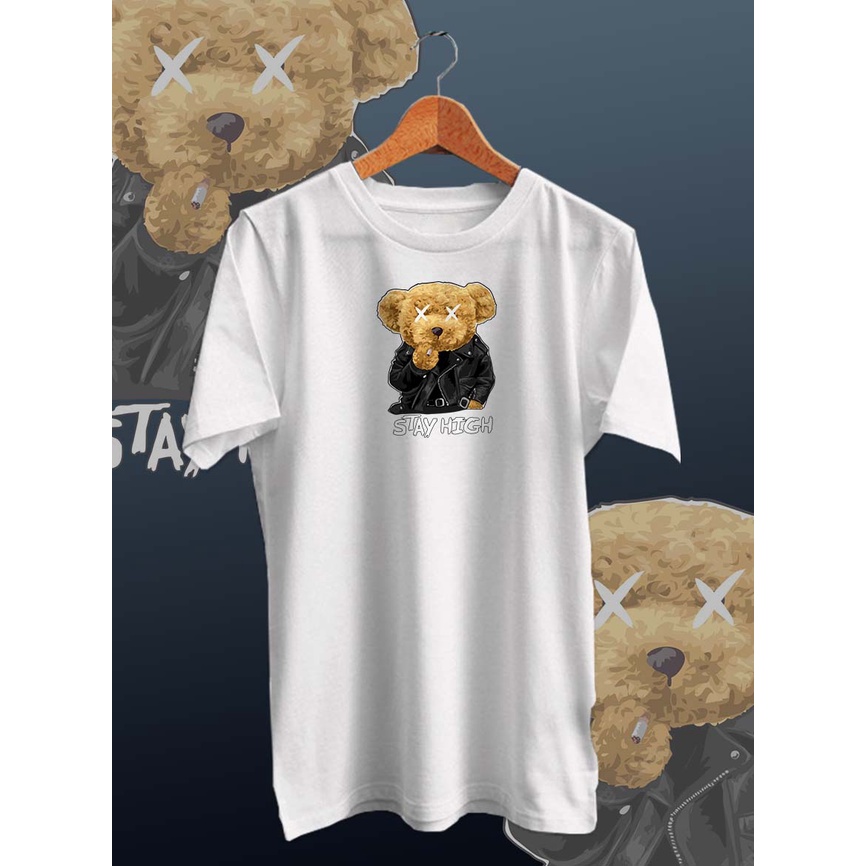 BAJU KAOS DISTRO PRIA BEAR GO TOGETHER /KAOS PRIA/KAOS DISTRO/KAOS MURAH PRIA/UNISEX/COTTON COMBED 30s