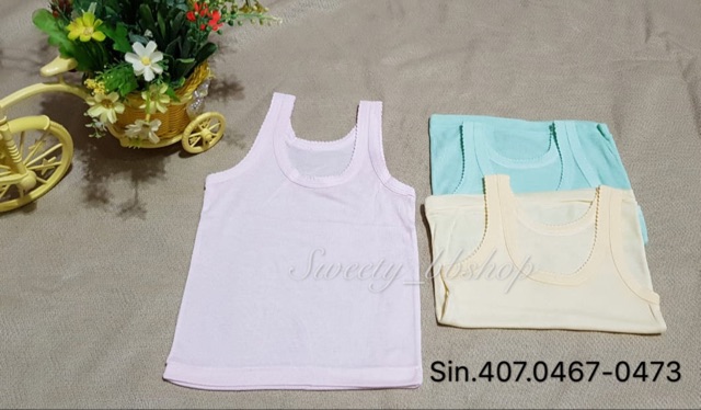 6PCS! Singlet kaos kutang bayi anak katun 0 bulan - 6 tahun