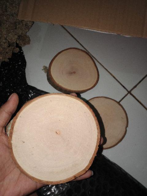 Bondarts Wood Slice Size 35 S/d 44 Cm | Irisan Kayu Mahoni | Talenan Dekorasi