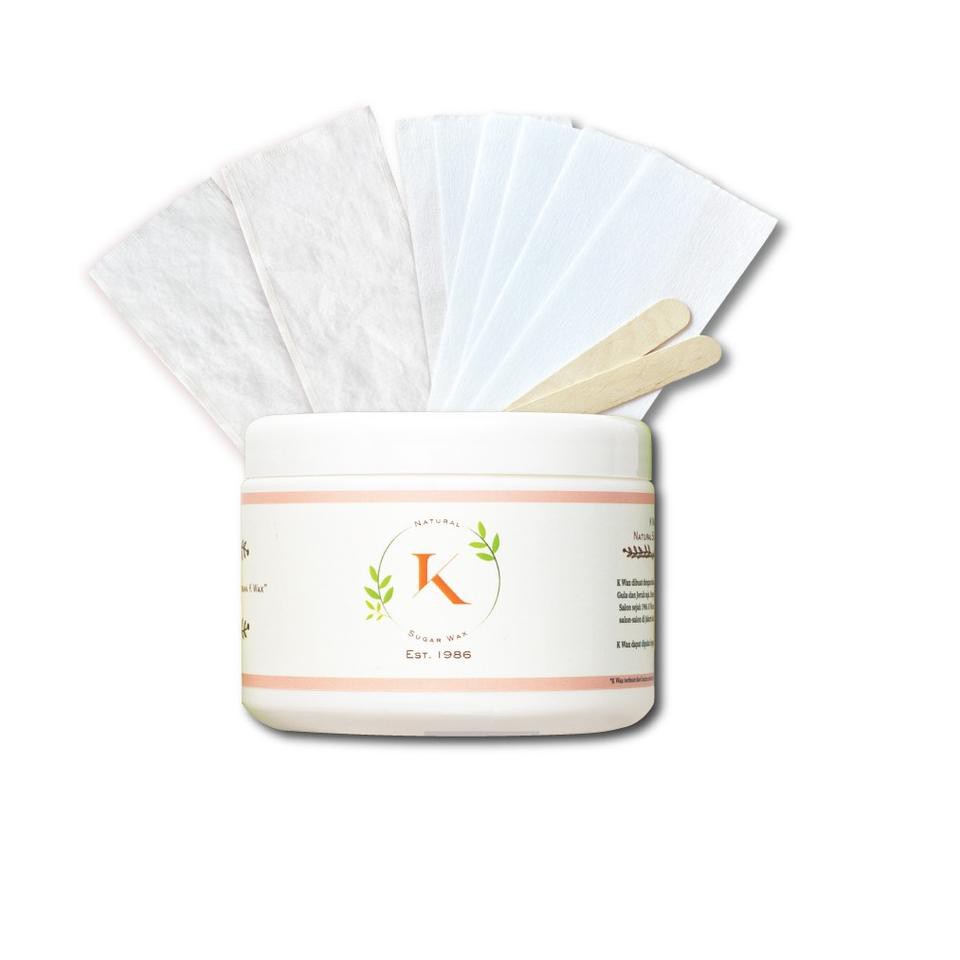 

PAKET LENGKAP: K WAX 500 Gram + 2 Spatula + 20 Kertas Wax + 2 Kain Belacu (ART. 3)