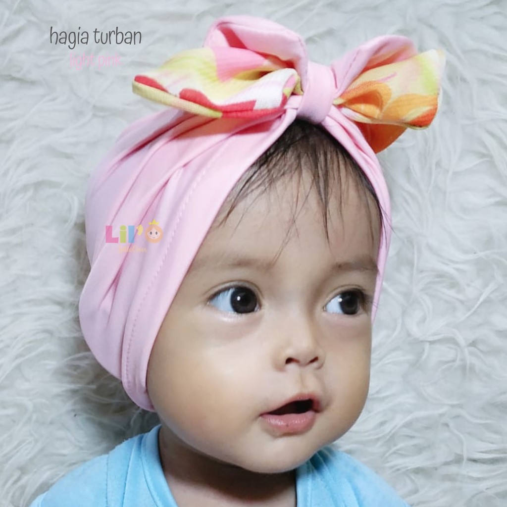 Lil'O Turban Series - Hagia Turban / Topi Anak Balita Cantik 0-2 Tahun