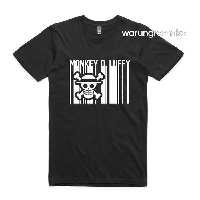 Kaos Obral Baju Combed 30S Distro One Piece Monkey D Luffy TENGKORAK