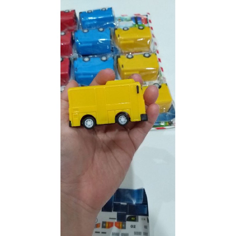 Bus Tay0 Pullback Mini 6x3cm Warna Random Mainan Anak Murah