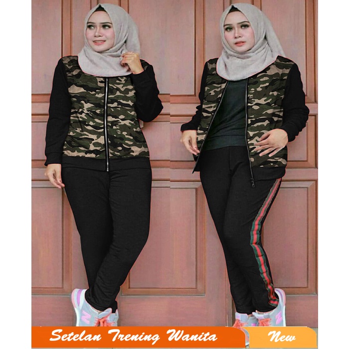 SETELAN -YX SET TRAINING JAKET YONAS setelan trening wanita Baju senam baju olah raga wanita setelan