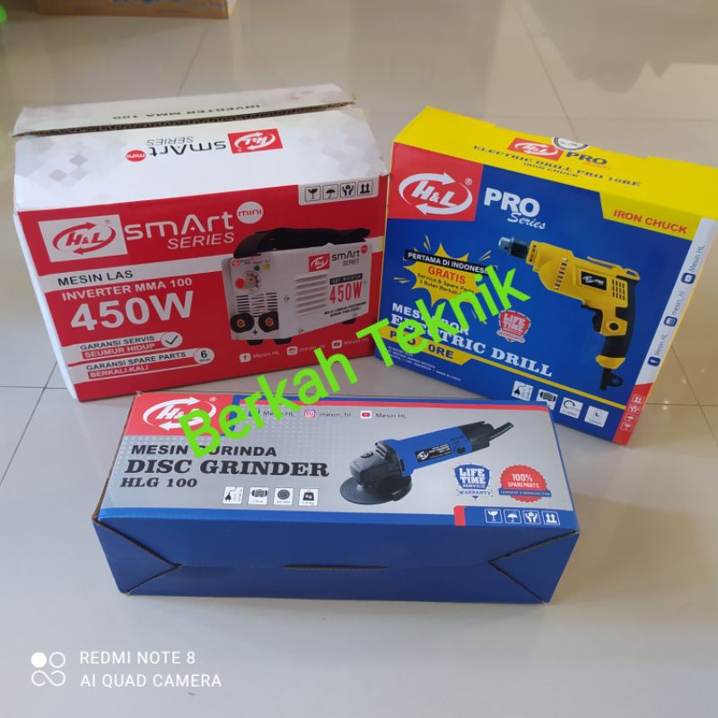 Inverter Las Smart 450 Watt Mesin Gerinda Mesin Bor Sepaket