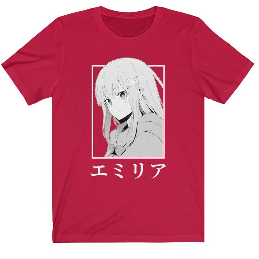 Tshirt Emilia Smile Re Zero Anime Manga Premium