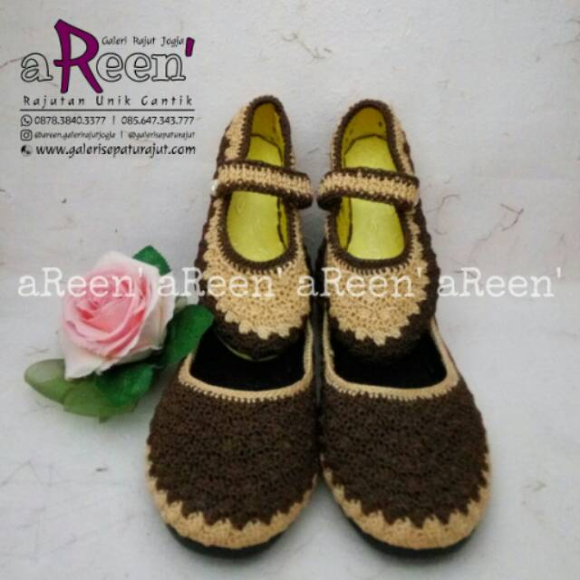Sepatu rajut couple ibu dan anak