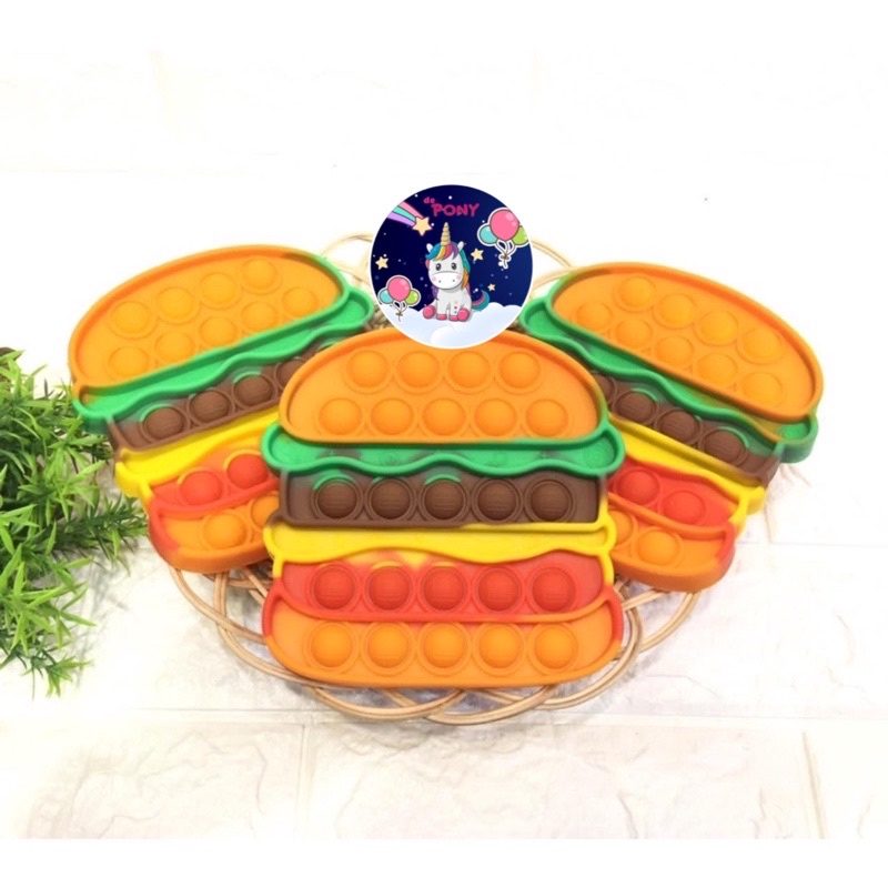 POP IT FIDGET/mainan viral tiktok/mainan pop it/mainan sensorik-New Burger