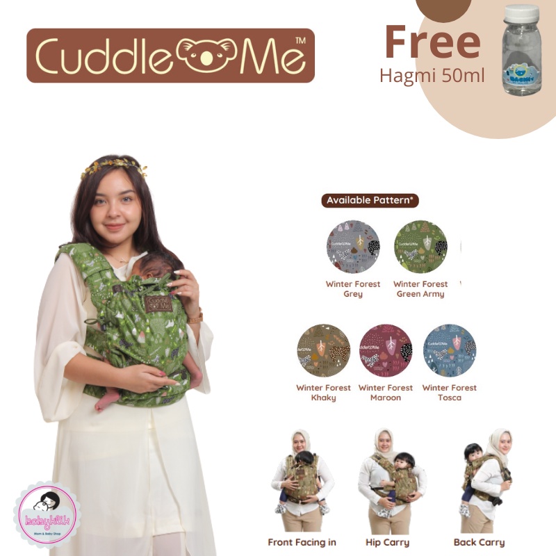 [FREE GIFT] CuddleMe Levana Carrier - Gendongan Bayi Cuddle Me SSC Stretchy usia Newborn-2 Tahun