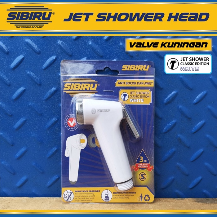 Kepala Jet Shower Kloset Toilet Kamar Mandi / Bidet Head Cebok Semprotan Toilet Closet WC - Putih