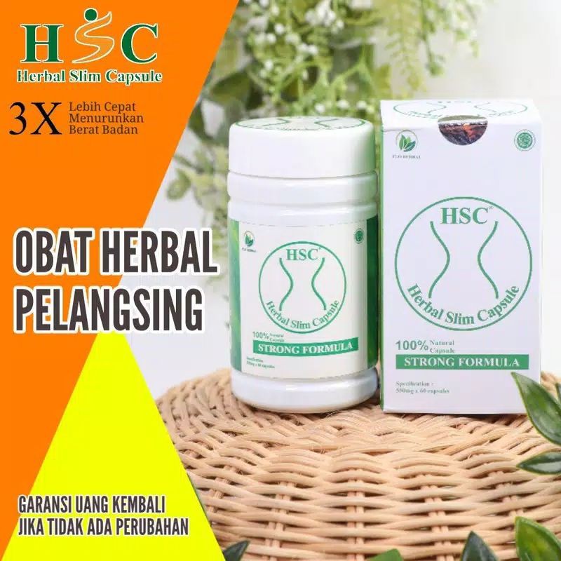 HSC Herbal Slim Capsul ORIGINAL BPOM . obat pelangsing terjamin khasiatnya