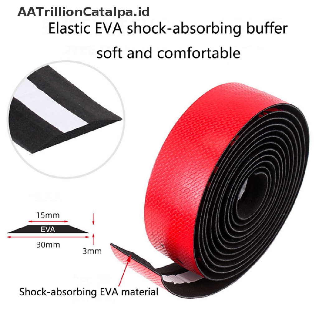 Aatrillioncatalpa Tape Pembungkus Stang Sepeda Balap Bahan EVA Breathable Anti Slip