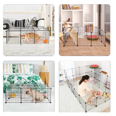 Kandang Hewan Peliharaan DIY / Kandang Anjing / Kandang Kucing Hamster Pagar Besi