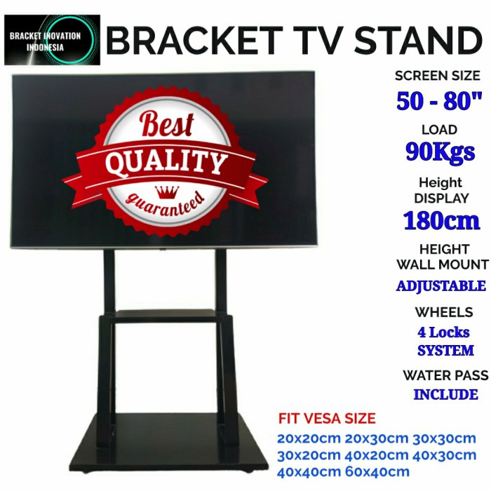 Hot Promo - Tv Stand | Stand Tv | Standing Tv | Bracket Standing 55 65 - 100 Inch - 50 - 80 Inch